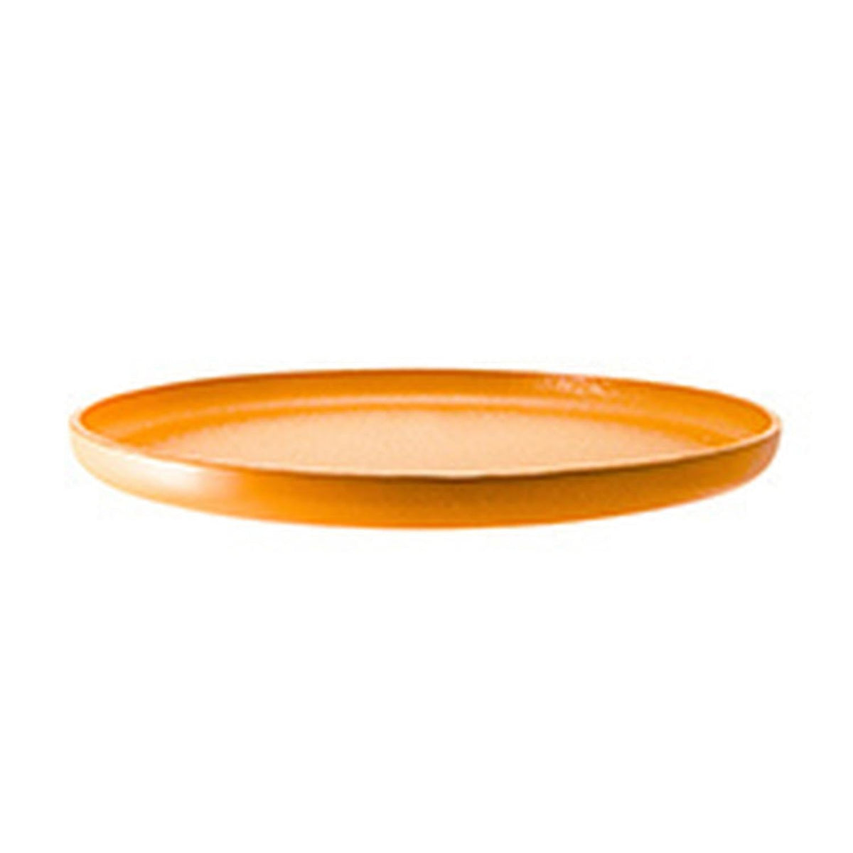 Turgla Fusion Glass dia.13.5" h:1" Round Turmeric Glass Platter SKU: 04-385-34TRM