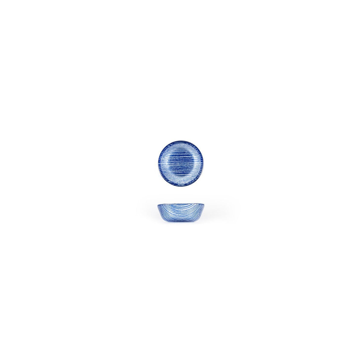 Turgla Fusion Glass dia.2.75" h:1.25" 4 oz. Round Blue Glass Ramekin SKU: 04-415-07CBL