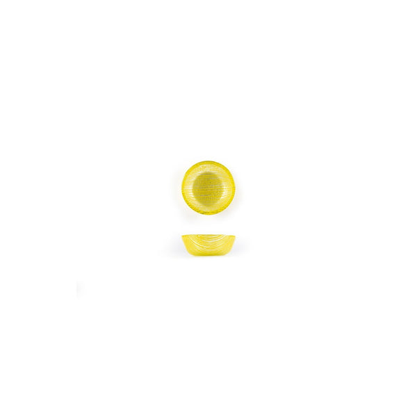 Turgla Fusion Glass dia.2.75" h:1.25" 4 oz. Round Yellow Glass Ramekin SKU: 04-415-07YLW