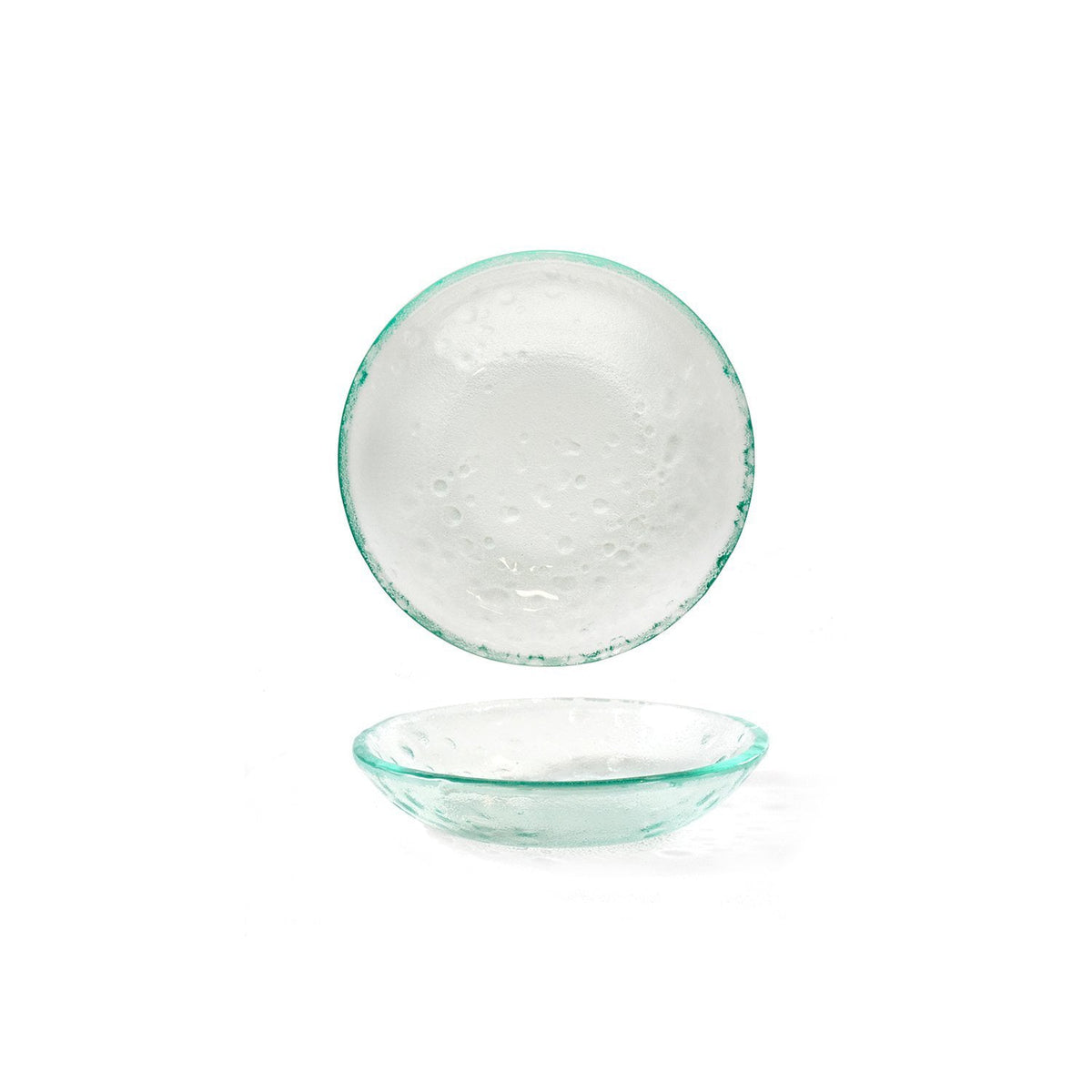 Turgla Fusion Glass dia.6.5" h:1.5" 11 oz. Round Clear Glass Bowl SKU: 04-634-16CLR