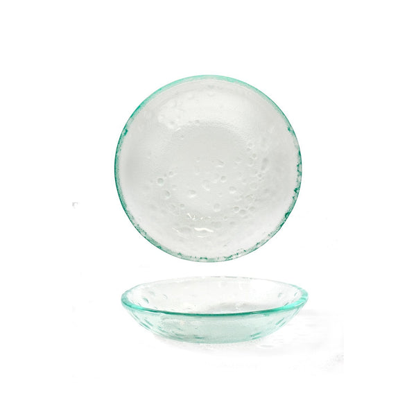 Turgla Fusion Glass dia.8.5" h:1.75" 20 oz. Round Clear Glass Bowl SKU: 04-634-21CLR