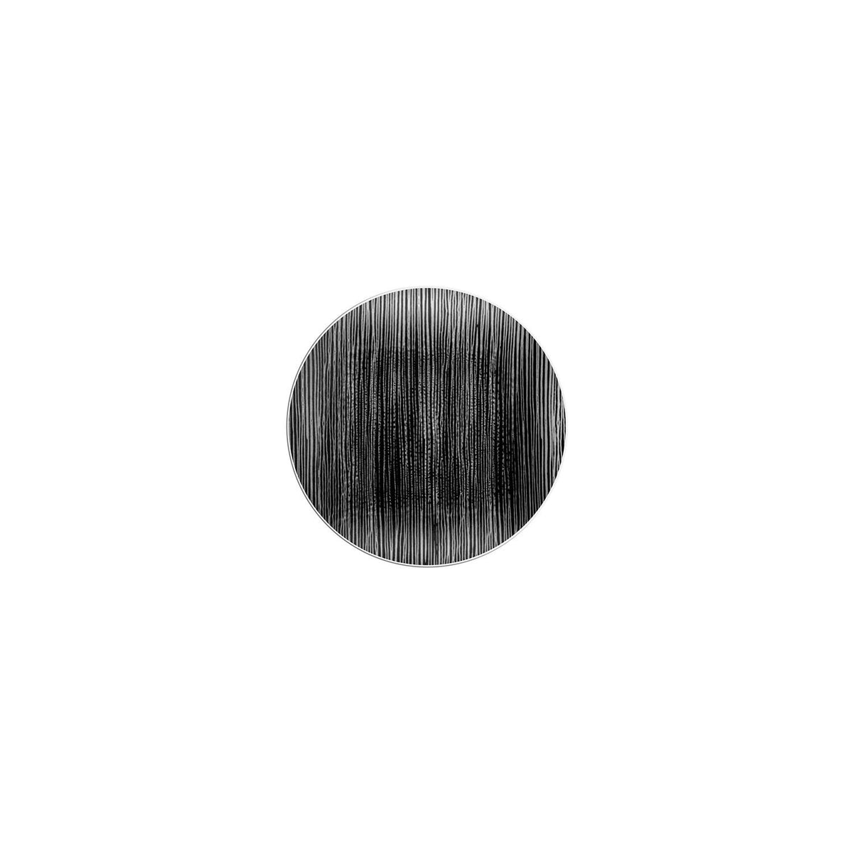 Turgla Fusion Glass dia.7.5" Round Black Glass Plate SKU: 04-711-20BLK