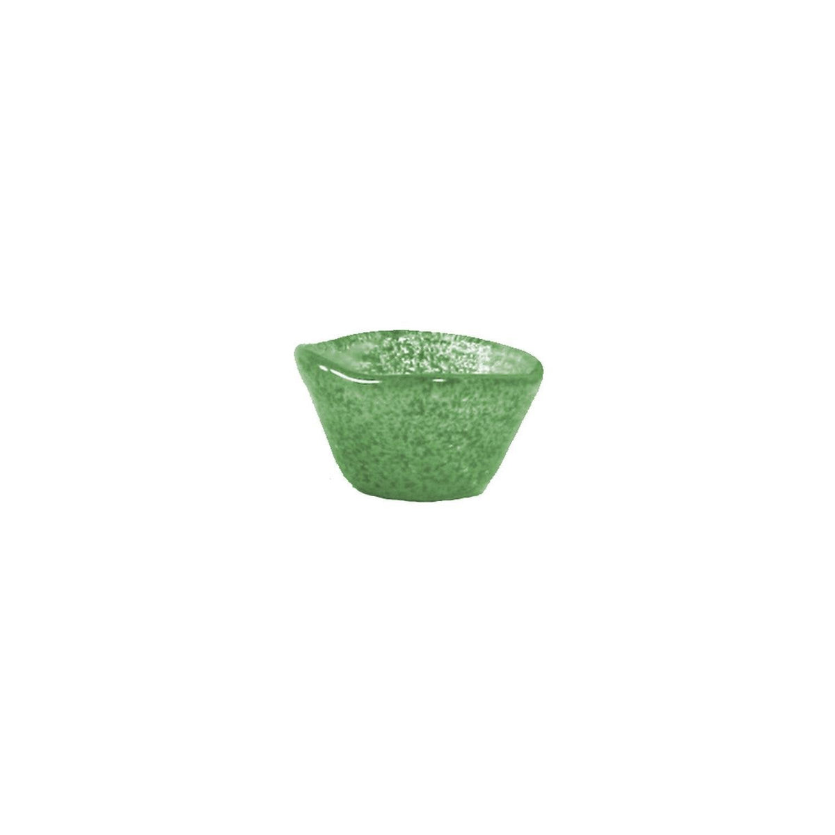 Turgla Fusion Glass dia.2.75" h:1.5" 2 oz. Round Green Glass Ramekin SKU: 10-029-06GRN