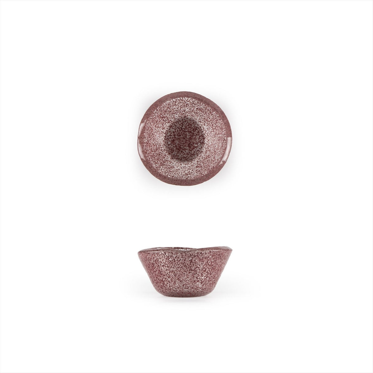 Turgla Fusion Glass dia.2.75" h:1.5" 2 oz. Round Pink Purple Glass Ram SKU: 10-029-06PPL