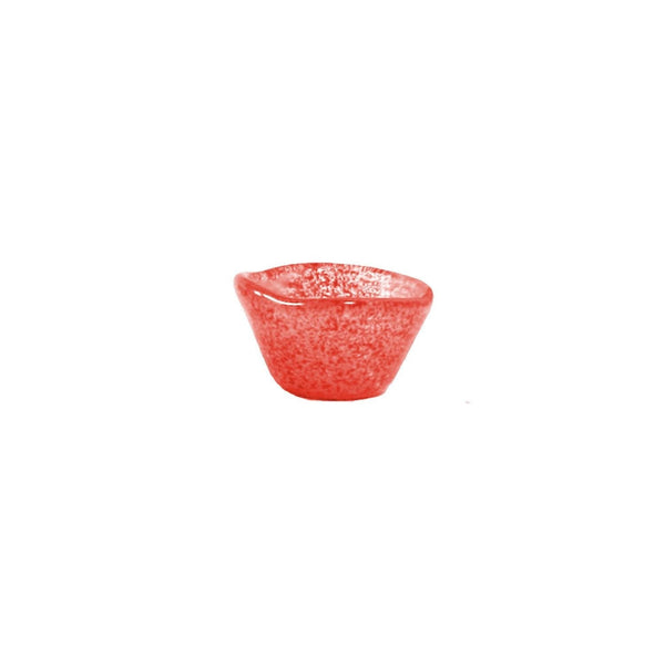 Turgla Fusion Glass dia.2.75" h:1.5" 2 oz. Round Red Glass Ramekin SKU: 10-029-06RED