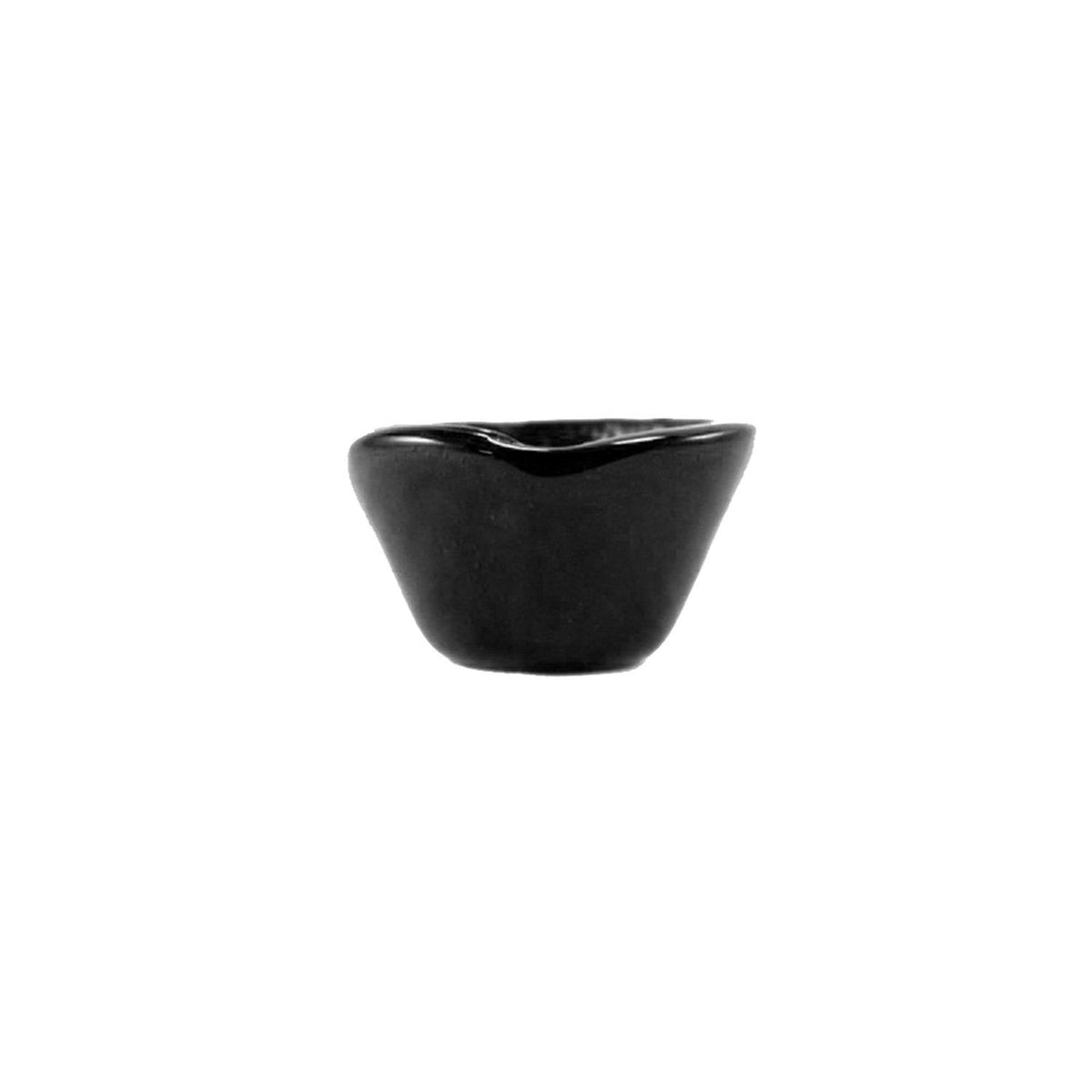 Turgla Fusion Glass dia.3.25" h:2" 4 oz. Round Black Glass Ramekin SKU: 10-029-09BLK