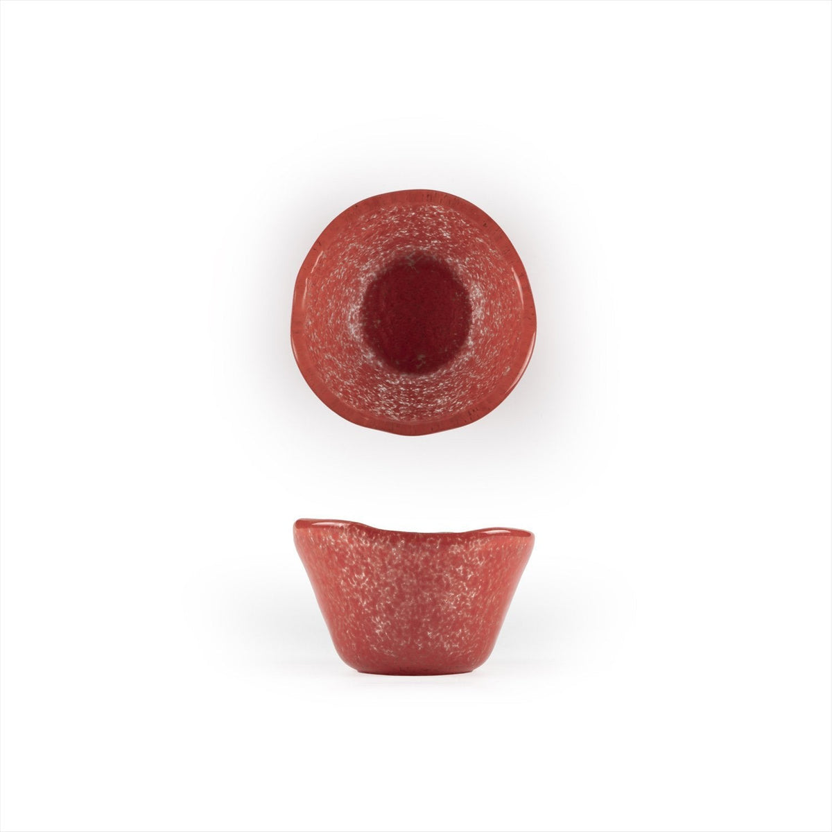 Turgla Fusion Glass dia.3.25" h:2" 4 oz. Round Red Glass Ramekin SKU: 10-029-09RED