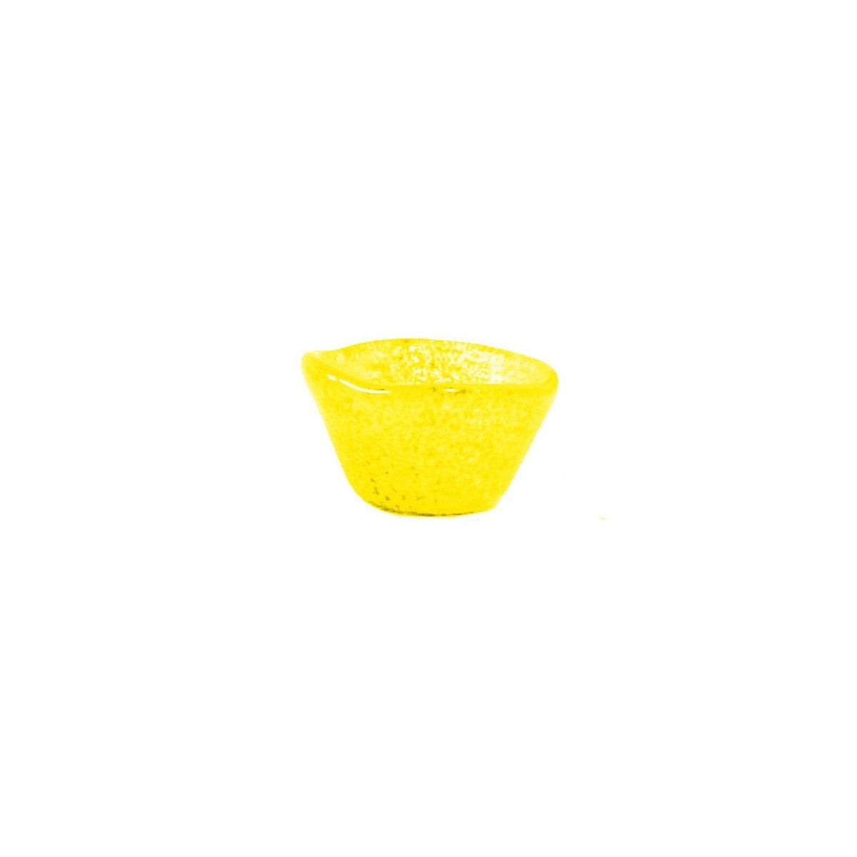 Turgla Fusion Glass dia.3.25" h:2" 4 oz. Round Yellow Glass Ramekin SKU: 10-029-09YLW