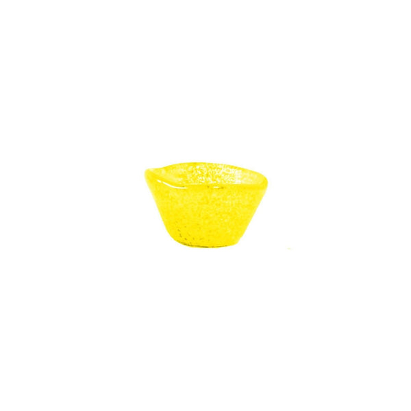 Turgla Fusion Glass dia.3.25" h:2" 4 oz. Round Yellow Glass Ramekin SKU: 10-029-09YLW