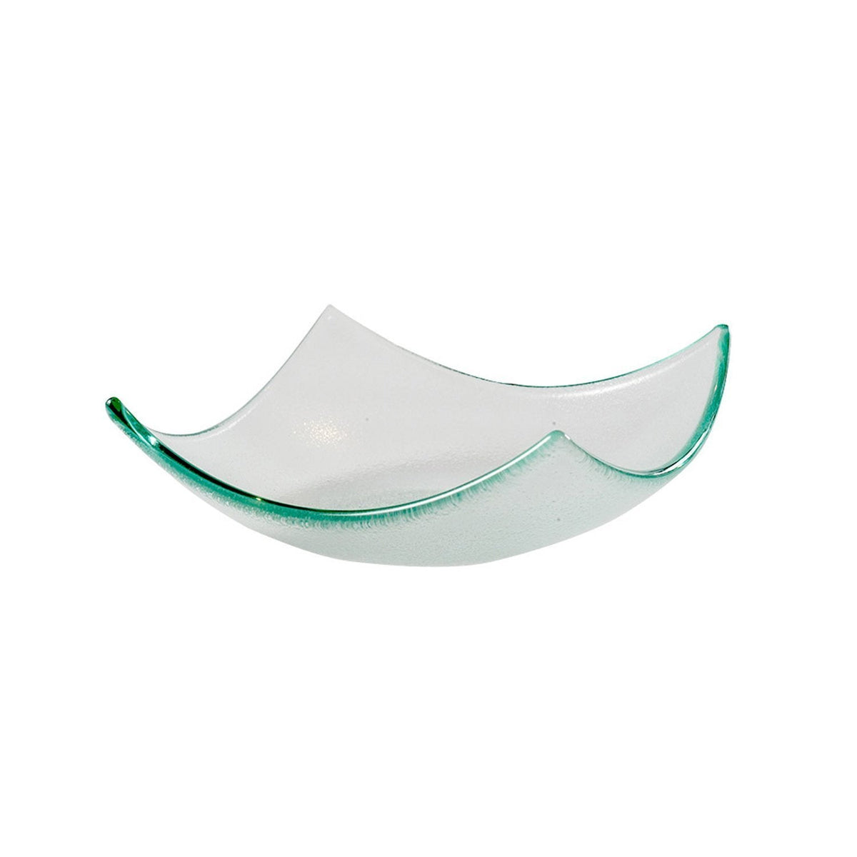 Turgla Fusion Glass 5.75" x 5.75" x h:2" 7 oz. Square Clear Glass Bowl SKU: 10-031-15CLR