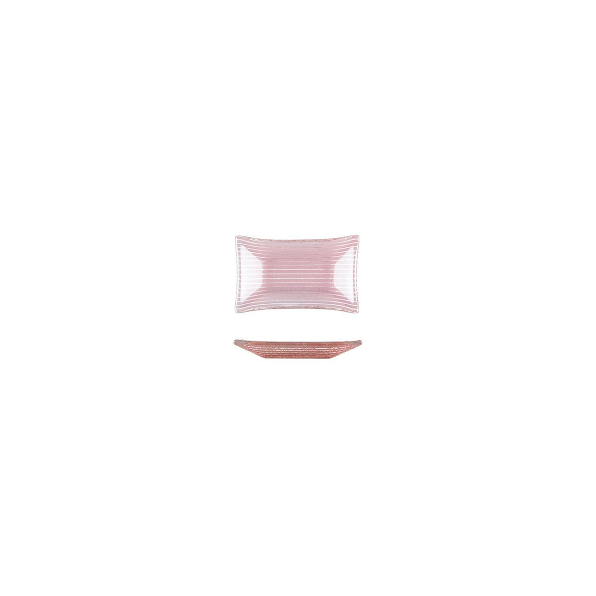 Turgla Fusion Glass 4.25" x 2.5" x h:0.5" 1 oz. Rectangular Pink Purpl SKU: 10-036-11PPL