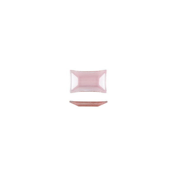 Turgla Fusion Glass 4.25" x 2.5" x h:0.5" 1 oz. Rectangular Pink Purpl SKU: 10-036-11PPL