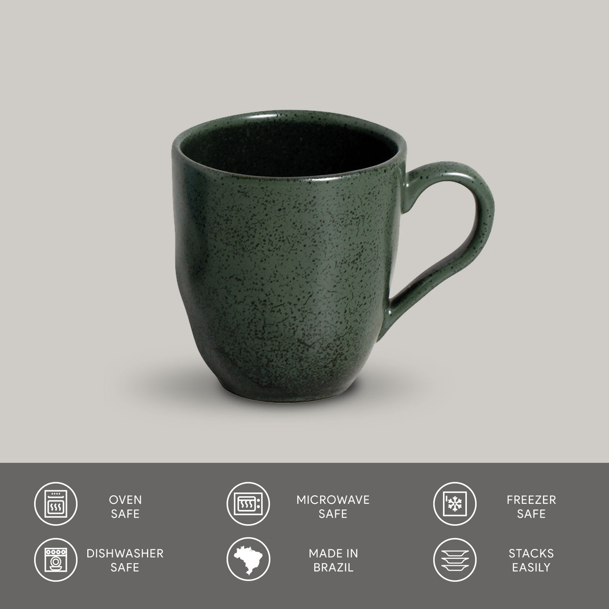 Porto Brasil GREENERY ORGANIC MUG dia. 9.23 oz.  SKU: '1131495801