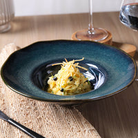 Porto Brasil OCEANO DEEP RIM PLATE  STONEWARE dia. 11.02x2.56"  SKU: '12014106701