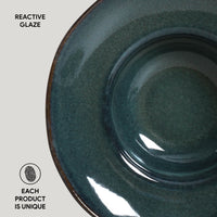 Porto Brasil OCEANO DEEP RIM PLATE  STONEWARE dia. 11.02x2.56"  SKU: '12014106701
