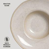 Porto Brasil LATTE DEEP RIM PLATE  STONEWARE dia. 11.02x2.56"  SKU: '12014108501