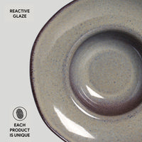 Porto Brasil TOURMALINE DEEP RIM PLATE  STONEWARE dia. 11.02x2.56"  SKU: '12014108901