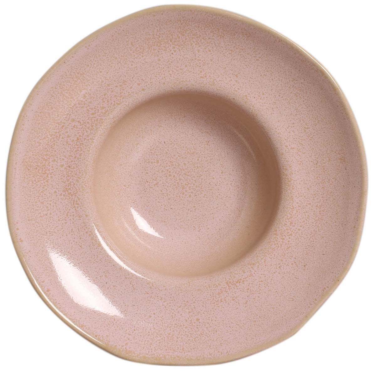 Porto Brasil LITCHI DEEP RIM PLATE  STONEWARE dia. 11.02x2.56"  SKU: '12014109201