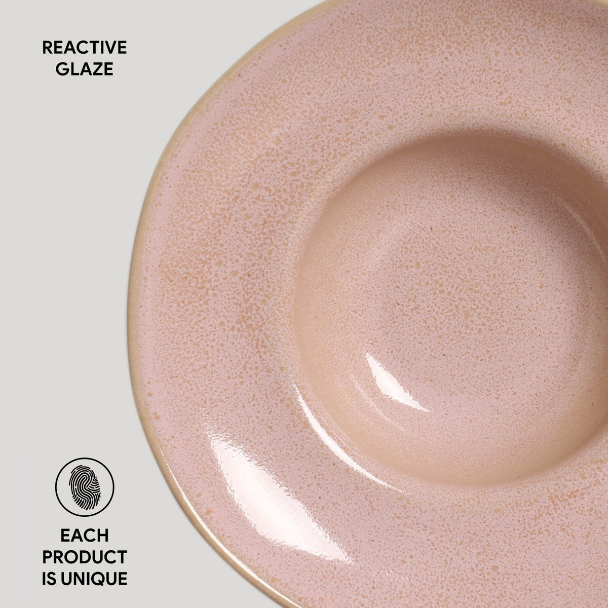 Porto Brasil LITCHI DEEP RIM PLATE  STONEWARE dia. 11.02x2.56"  SKU: '12014109201