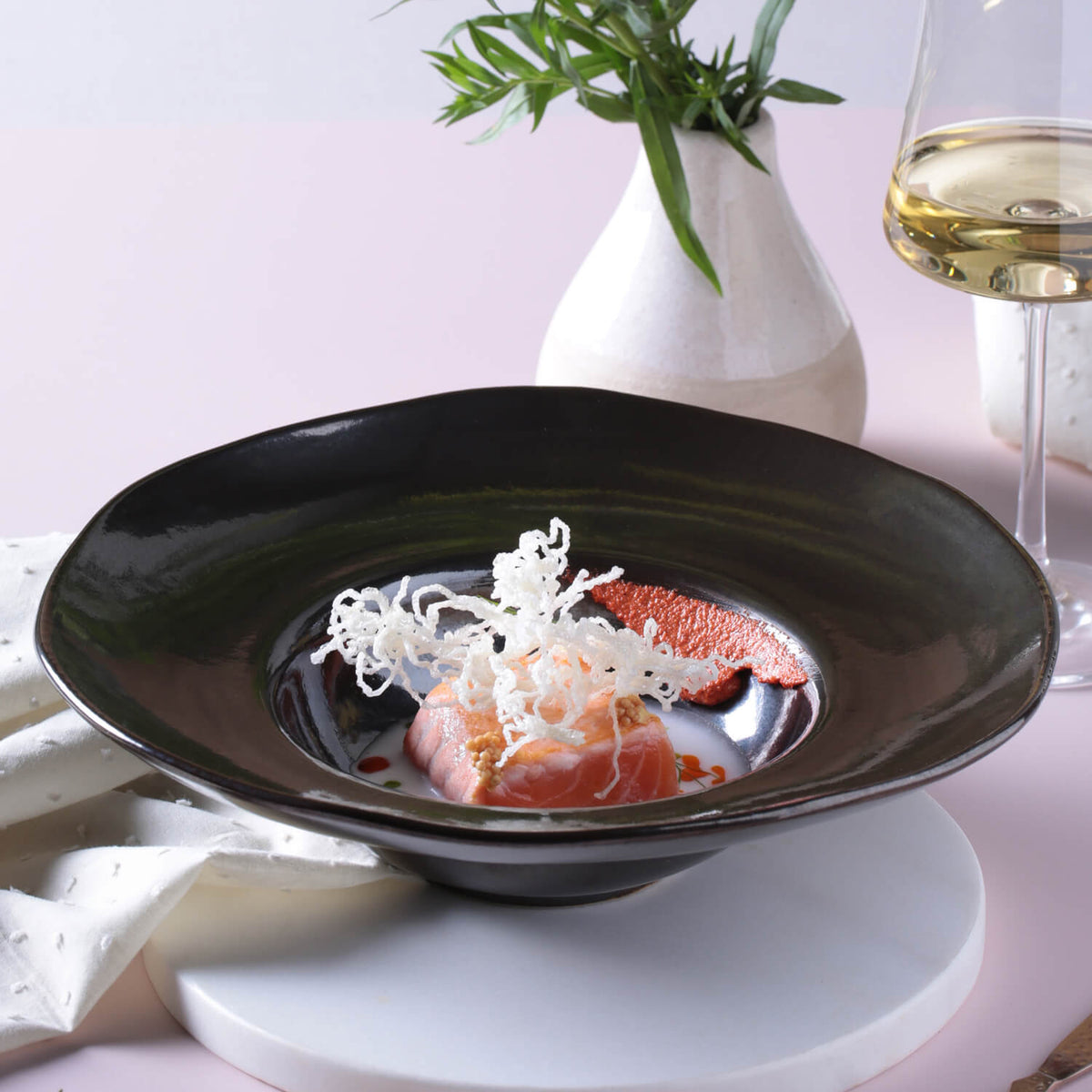 Porto Brasil METALLICA DEEP RIM PLATE  STONEWARE dia. 11.02x2.56"  SKU: '12014109301