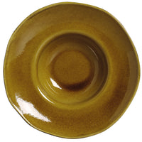 Porto Brasil AMBER DEEP RIM PLATE  STONEWARE dia. 11.02x2.56"  SKU: '1201477101