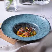 Porto Brasil NIGHT SKY DEEP RIM PLATE  STONEWARE dia. 11.02x2.56"  SKU: '1201477201