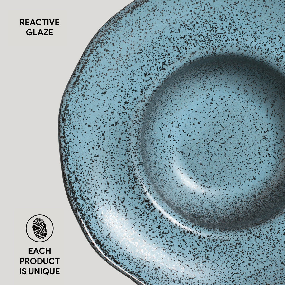Porto Brasil NIGHT SKY DEEP RIM PLATE  STONEWARE dia. 11.02x2.56"  SKU: '1201477201