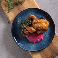 Porto Brasil DENIM DINNER PLATE ORGANIC STONEWARE dia. 10.43"  SKU: '1214113001