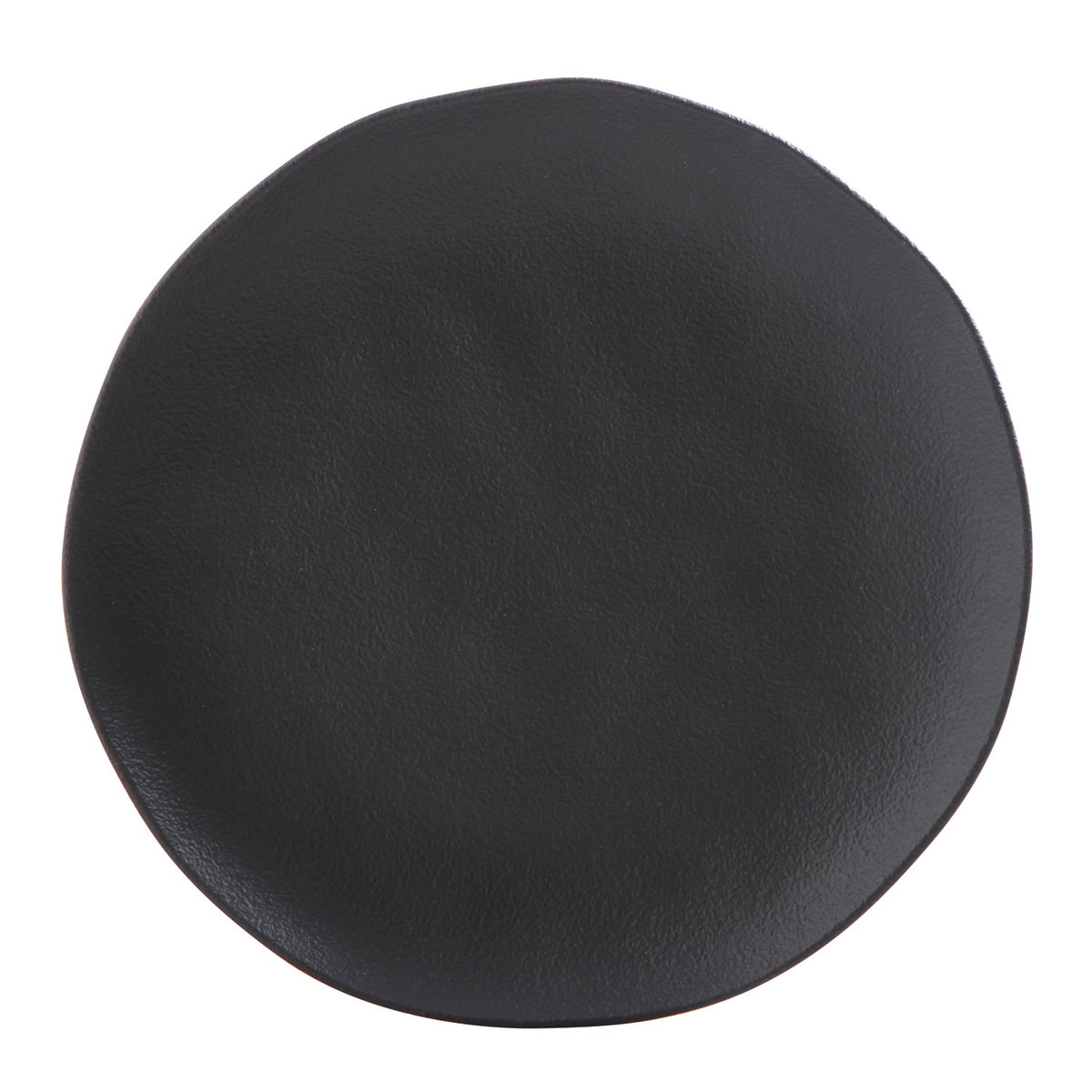 Porto Brasil MATTE BLACK DINNER PLATE ORGANIC STONEWARE dia. 10.43"  SKU: '121473901