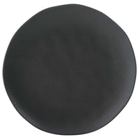 Porto Brasil MATTE BLACK DINNER PLATE ORGANIC STONEWARE dia. 10.43"  SKU: '121473901