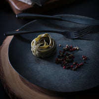 Porto Brasil CHROMIUM DINNER PLATE ORGANIC STONEWARE dia. 10.43"  SKU: '121474601