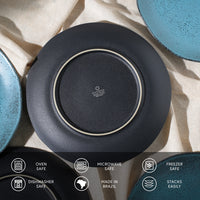Porto Brasil NIGHT SKY DINNER PLATE ORGANIC STONEWARE dia. 10.43"  SKU: '121481301