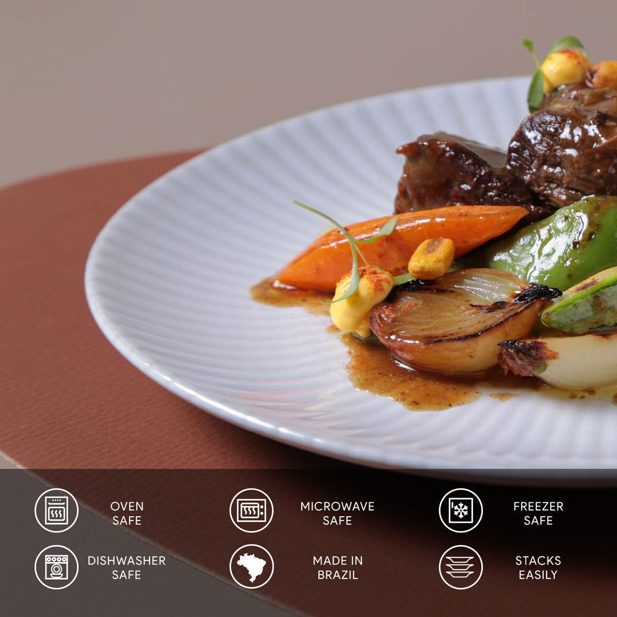 Porto Brasil TRENDY DINNER PLATE COUP dia. 10.23"  SKU: '1226120001