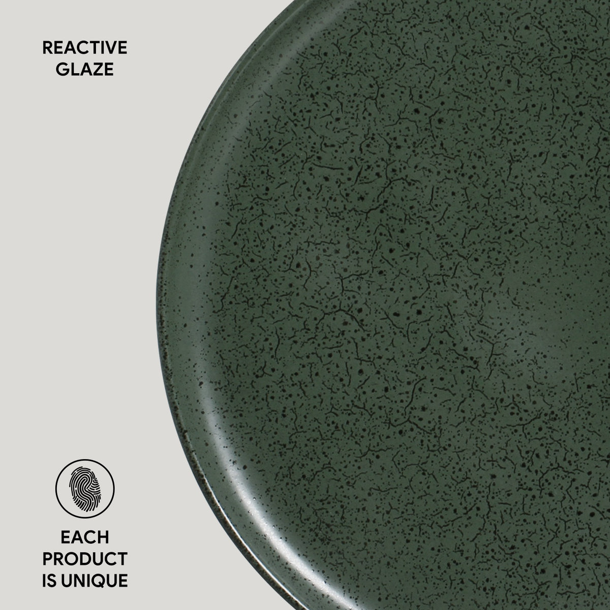 Porto Brasil GREENERY DINNER PLATE BIO STONEWARE dia. 11.42"  SKU: '1231106502