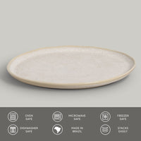 Porto Brasil LATTE DINNER PLATE BIO STONEWARE dia. 11.42"  SKU: '1231108502