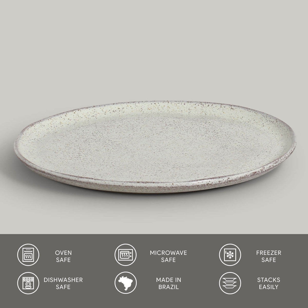 Porto Brasil PISTACHE DINNER PLATE BIO STONEWARE dia. 10.83"  SKU: '1231108801