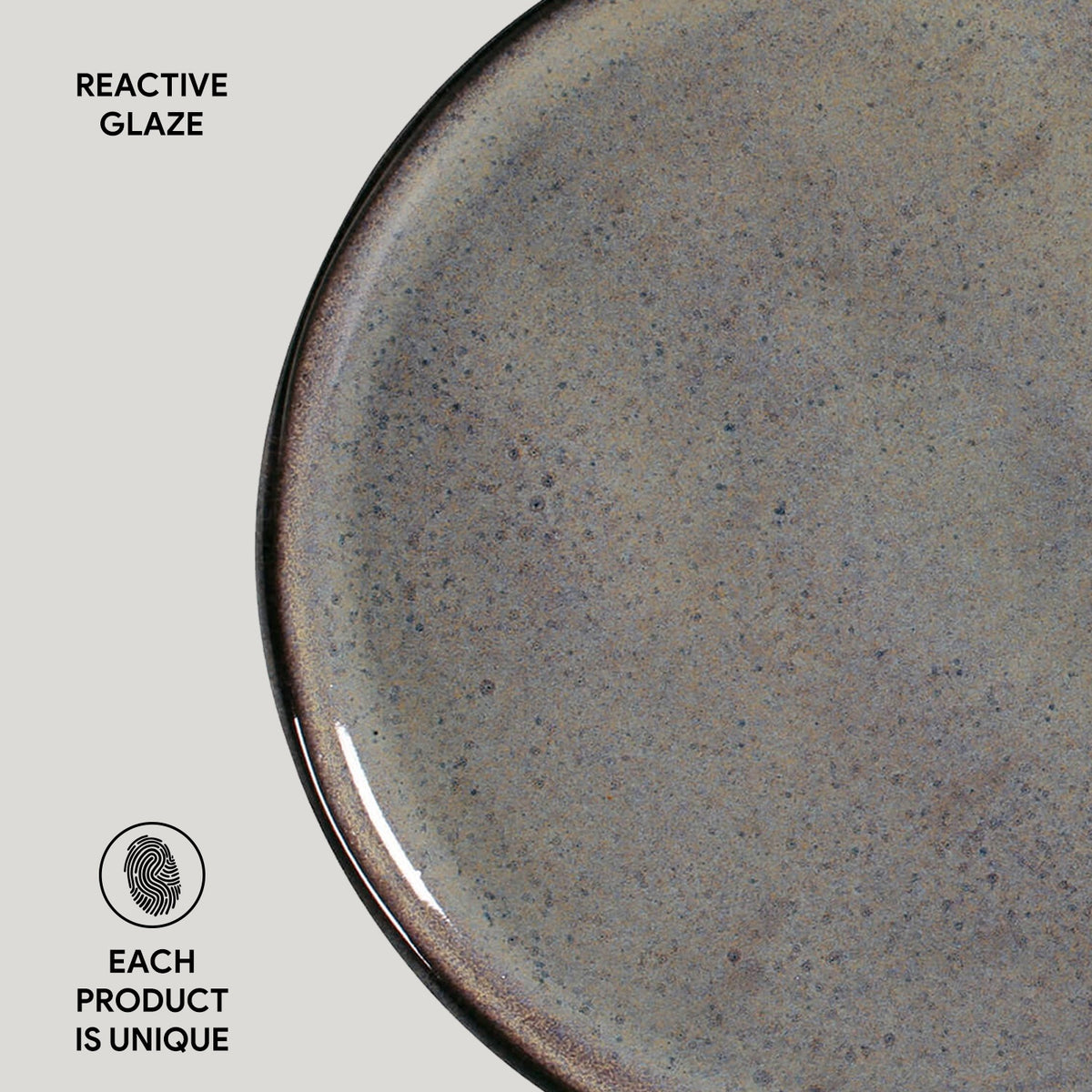 Porto Brasil TOURMALINE DINNER PLATE BIO STONEWARE dia. 11.42"  SKU: '1231108902