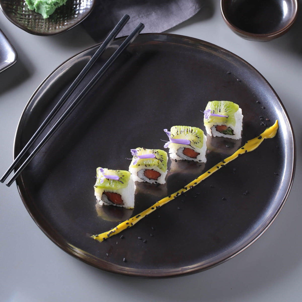 Porto Brasil METALLICA DINNER PLATE BIO STONEWARE dia. 10.83"  SKU: '1231109301