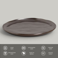 Porto Brasil METALLICA DINNER PLATE BIO STONEWARE dia. 11.42"  SKU: '1231109302