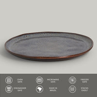 Porto Brasil TITANIUM DINNER PLATE BIO STONEWARE dia. 11.42"  SKU: '1231109402