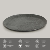 Porto Brasil CHROMIUM DINNER PLATE BIO STONEWARE dia. 10.83"  SKU: '1231115901