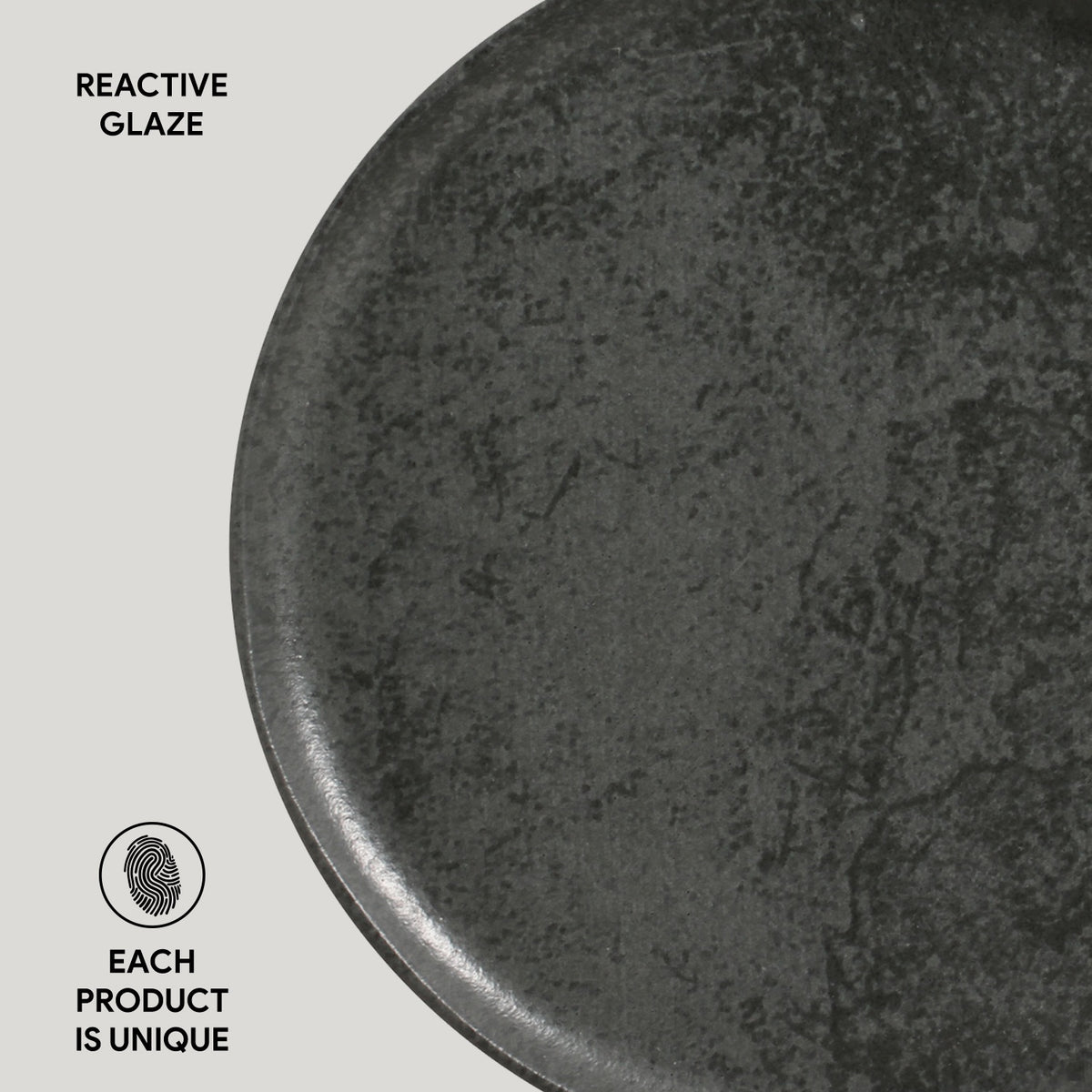 Porto Brasil CHROMIUM DINNER PLATE BIO STONEWARE dia. 10.83"  SKU: '1231115901