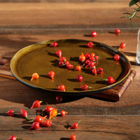 Porto Brasil AMBER DINNER PLATE BIO STONEWARE dia. 10.83"  SKU: '123177101