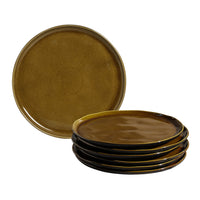 Porto Brasil AMBER DINNER PLATE BIO STONEWARE dia. 10.83"  SKU: '123177101