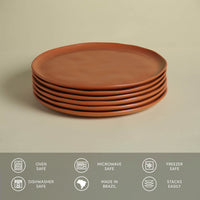 Porto Brasil TERRACOTTA DINNER PLATE BIO STONEWARE dia. 10.83"  SKU: '123195701