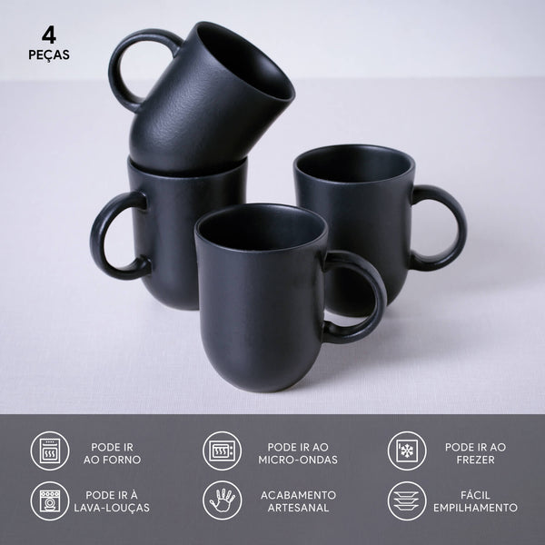 Porto Brasil MATTE BLACK COUP MUG 11.16 oz.  SKU: '1232673902