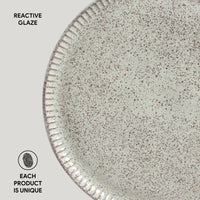 Porto Brasil PISTACHE LINHAS DINNER PLATE STONEWARE dia. 10.83"  SKU: '1261108801