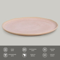 Porto Brasil LITCHI LINHAS DINNER PLATE STONEWARE dia. 10.83"  SKU: '1261109201