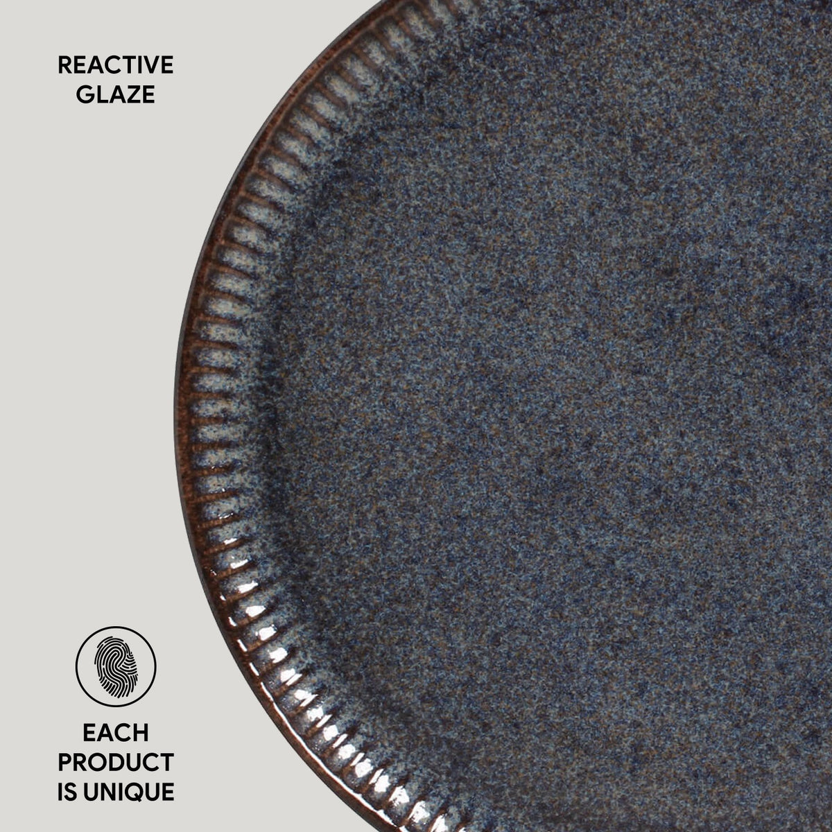 Porto Brasil TITANIUM LINHAS DINNER PLATE STONEWARE dia. 10.83"  SKU: '1261109401