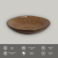 Porto Brasil DIJON SOUP PLATE ORGANIC STONEWARE dia. 8.35"  SKU: '1314105801